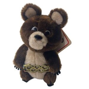 NWT Vintage Misha The Official Mascot Of The 1980 Moscow Olympic Games Plush